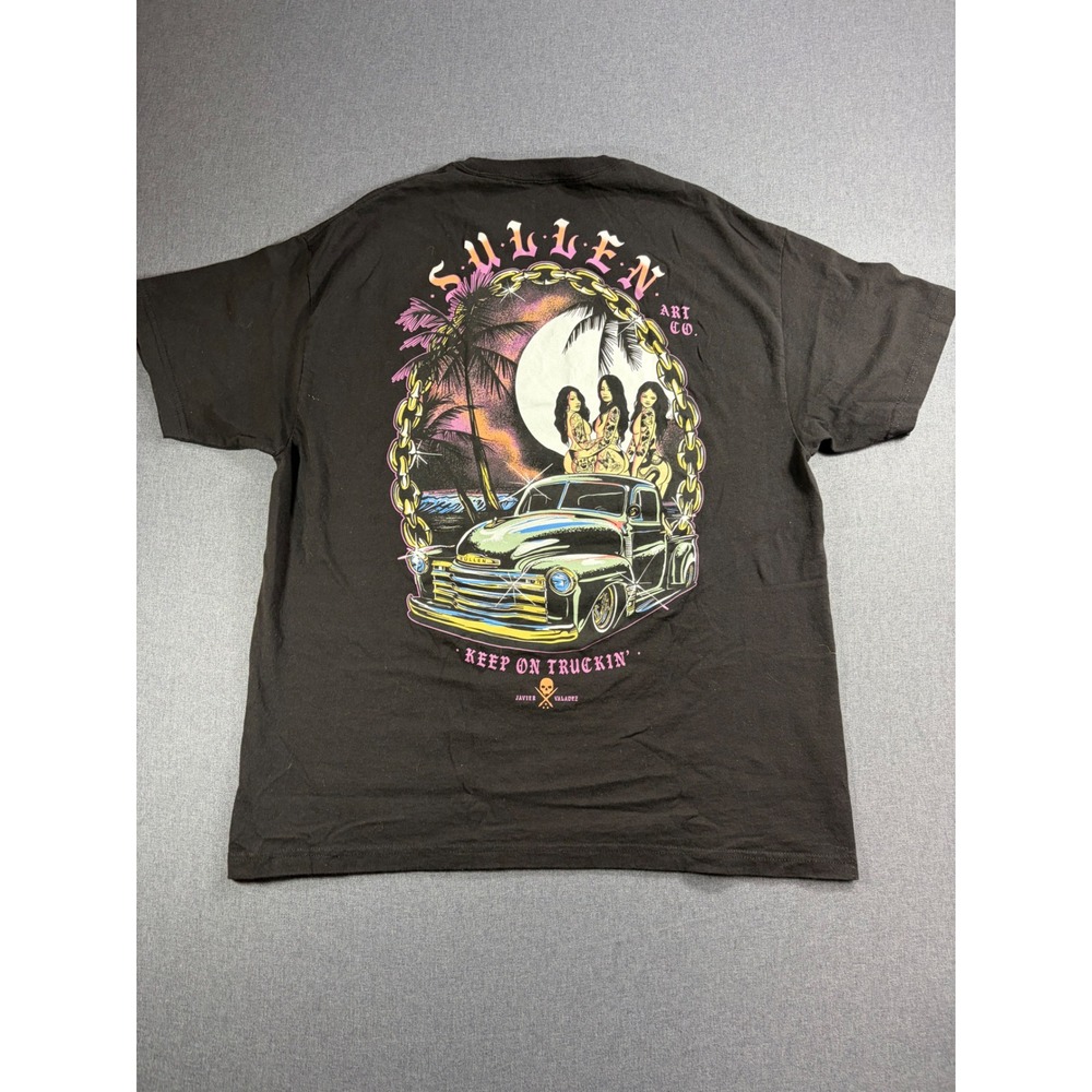 Sullen Art Collective Mens XL T-Shirt Javier Valadez Keep On Truckin Graphic Tee